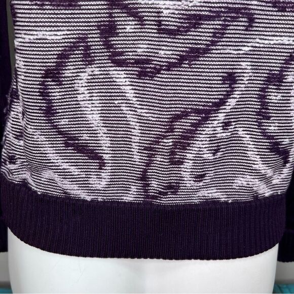 St. John Collection Purple Zip up Cardigan Sweater Size Small - Picture 9 of 14